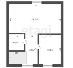 Дом 122м², 2-этажный, участок 8 сот.  
