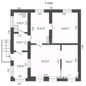 Дом 113м², 2-этажный, участок 10 сот.  