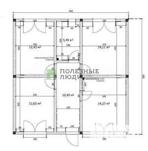 Дом 81м², 1-этажный, участок 4 сот.  