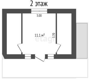 Дом 41м², 2-этажный, участок 8 сот.  