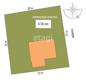 Дом 119м², 2-этажный, участок 5 сот.  