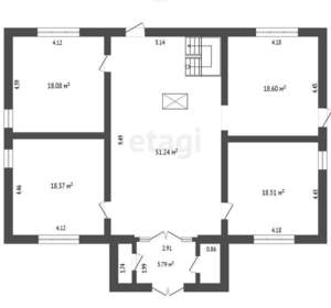 Дом 218м², 2-этажный, участок 6 сот.  