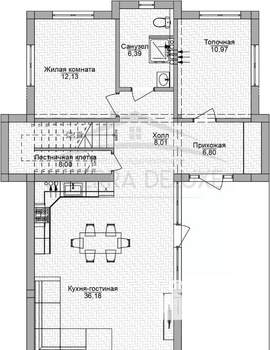 Дом 200м&sup2;, 2-этажный, участок 5 сот.  