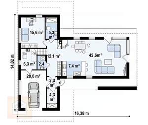 Дом 196м², 2-этажный, участок 5 сот.  