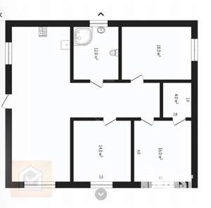 Дом 120м², 1-этажный, участок 9 сот.  