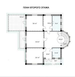 Дом 414м², 3-этажный, участок 8 сот.  