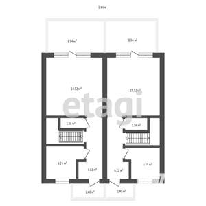 Таунхаус 135м², 3-этажный, участок 3 сот.  