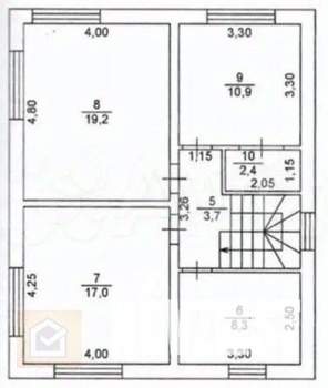 Дача 130м², 2-этажный, участок 4 сот.  
