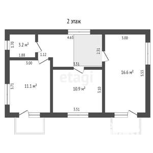 Дом 114м², 2-этажный, участок 6 сот.  