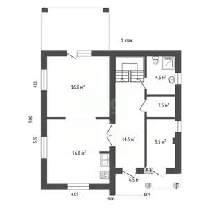 Дом 180м², 2-этажный, участок 4 сот.  