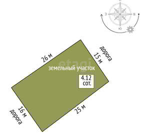 Дача 120м², 1-этажный, участок 4 сот.  