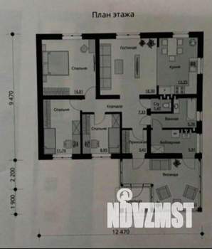 Дом 125м², 1-этажный, участок 8 сот.  