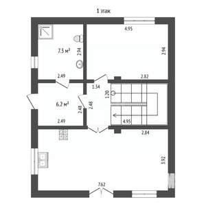 Дом 151м², 2-этажный, участок 4 сот.  