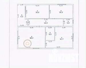 Коттедж 120м², 1-этажный, участок 4 сот.  