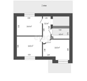 Дом 195м², 3-этажный, участок 5 сот.  