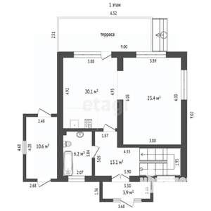 Дом 163м², 2-этажный, участок 10 сот.  