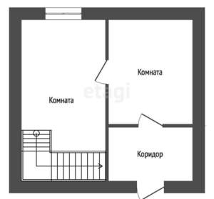 Дом 62м², 2-этажный, участок 5 сот.  