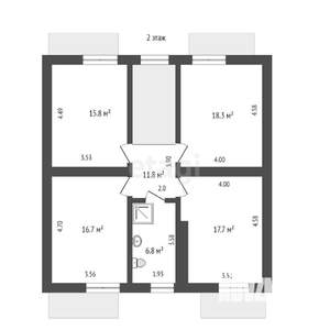 Дом 265м², 3-этажный, участок 8 сот.  