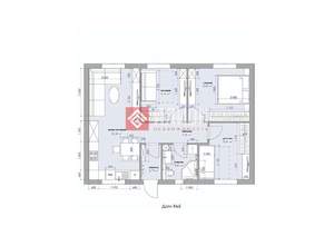 Дом 80м&sup2;, 1-этажный, участок 2 сот.  