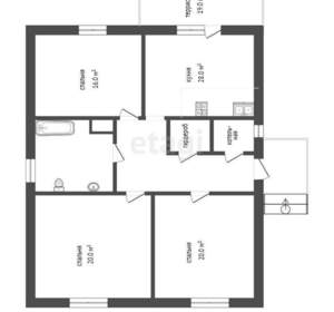 Дом 120м², 1-этажный, участок 4 сот.  