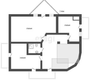Дом 215м², 2-этажный, участок 6 сот.  