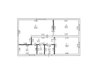 Дом 53м², 1-этажный, участок 5 сот.  
