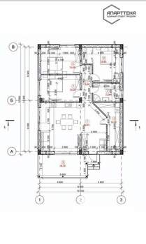 Дом 108м², 1-этажный, участок 4 сот.  
