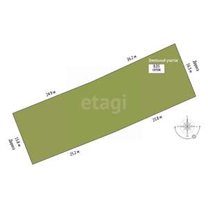 Дом 180м², 2-этажный, участок 4 сот.  