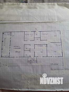 Дом 97м², 1-этажный, участок 4 сот.  