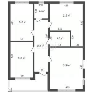 Дача 120м², 1-этажный, участок 4 сот.  