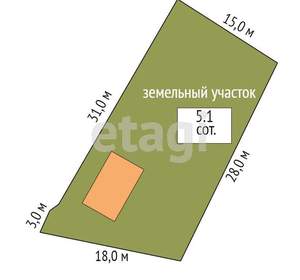 Дом 107м², 2-этажный, участок 4 сот.  