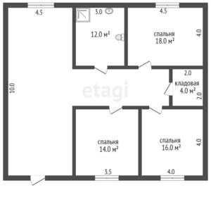Дом 120м², 1-этажный, участок 9 сот.  