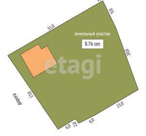 Дом 275м², 3-этажный, участок 9 сот.  