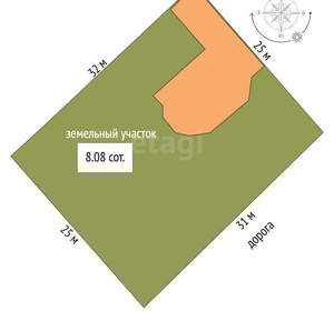 Дом 122м², 2-этажный, участок 8 сот.  
