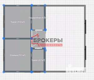 Дом 140м², 2-этажный, участок 4 сот.  