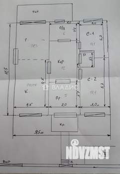 Дом 110м², 2-этажный, участок 5 сот.  