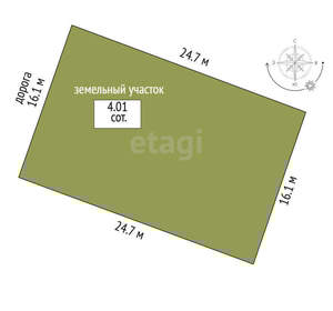 Дом 120м², 1-этажный, участок 4 сот.  