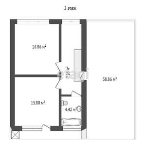 Дом 176м², 2-этажный, участок 7 сот.  