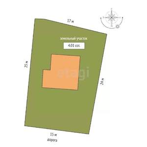 Дом 115м², 2-этажный, участок 4 сот.  