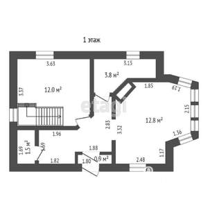 Дом 115м², 2-этажный, участок 9 сот.  