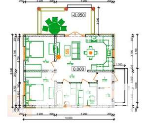 Дом 80м², 1-этажный, участок 4 сот.  