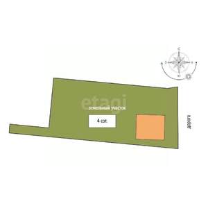 Дом 116м², 2-этажный, участок 4 сот.  