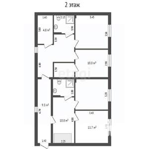 Дача 224м&sup2;, 2-этажный, участок 413 сот.  