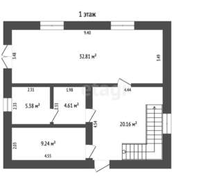 Дом 156м², 2-этажный, участок 8 сот.  