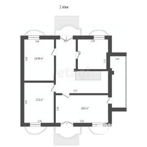Дом 215м², 2-этажный, участок 4 сот.  