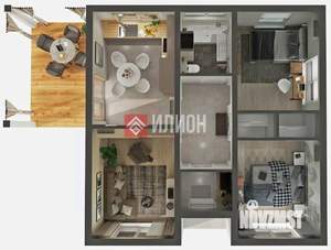 Дом 80м², 1-этажный, участок 9 сот.  