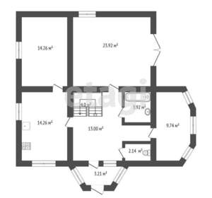 Дом 275м², 3-этажный, участок 9 сот.  