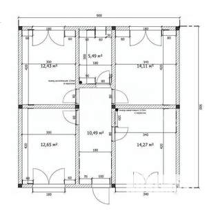 Дом 81м², 1-этажный, участок 4 сот.  