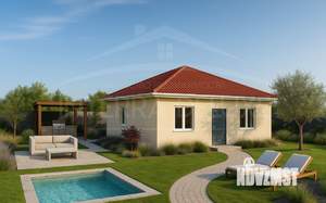 Дом 99м&sup2;, 1-этажный, участок 4 сот.  