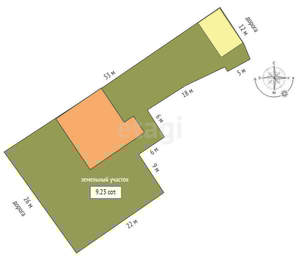Дом 140м², 1-этажный, участок 9 сот.  